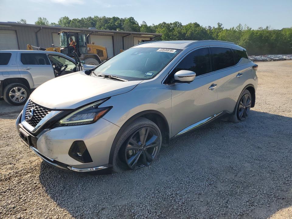 2021 Nissan Murano VIN 5N1AZ2DS2MC115457 COPART salvage auction — FRONT END, Ms - Cert Of Title-Salvaged, sold $8,200 on 2026-07-08 (photo 1)