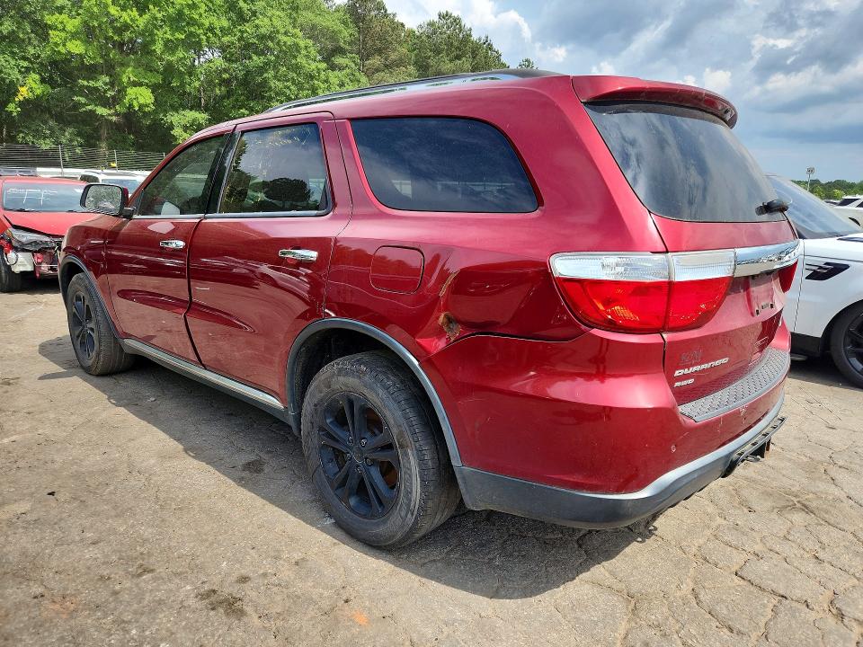 2013 Dodge Durango VIN 1C4RDJDG8DC674183 COPART salvage auction — REAR END, IN - CERTIFICATE OF TITLE, sold $1,150 on 2026-07-02 (photo 2)