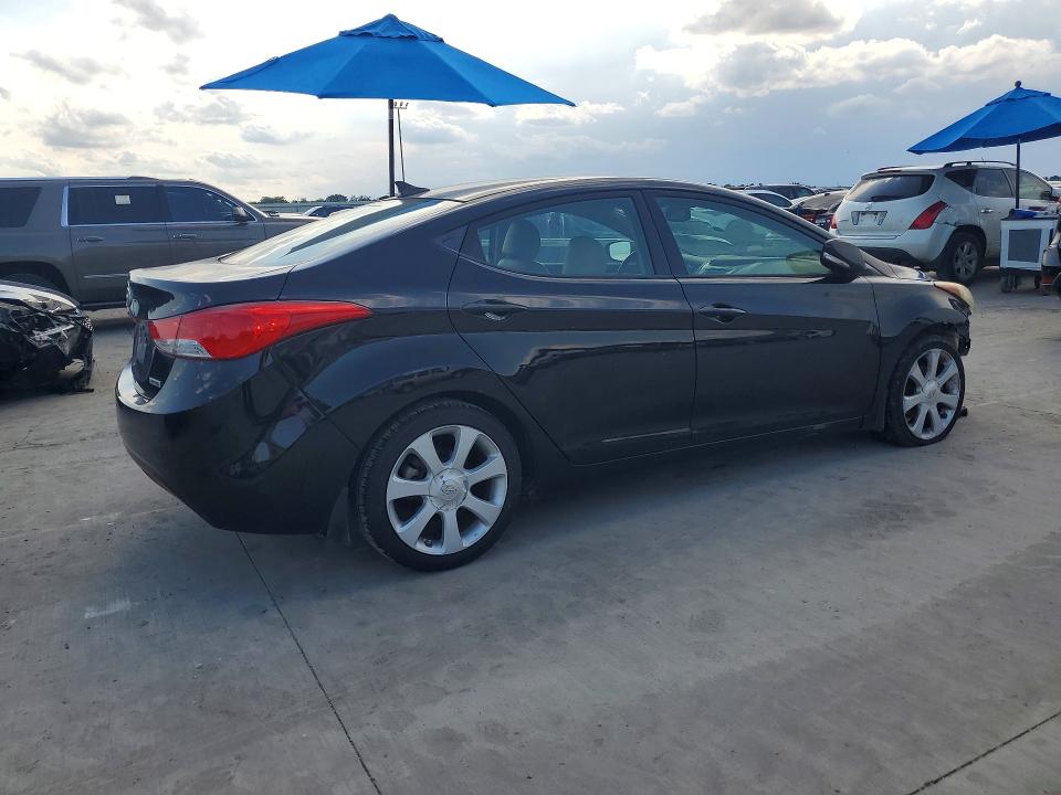 2013 Hyundai Elantra VIN 5NPDH4AEXDH403536 COPART salvage auction — FRONT END, Tx - Bonded Title - Salvage, sold $1,550 on 2026-07-02 (photo 3)