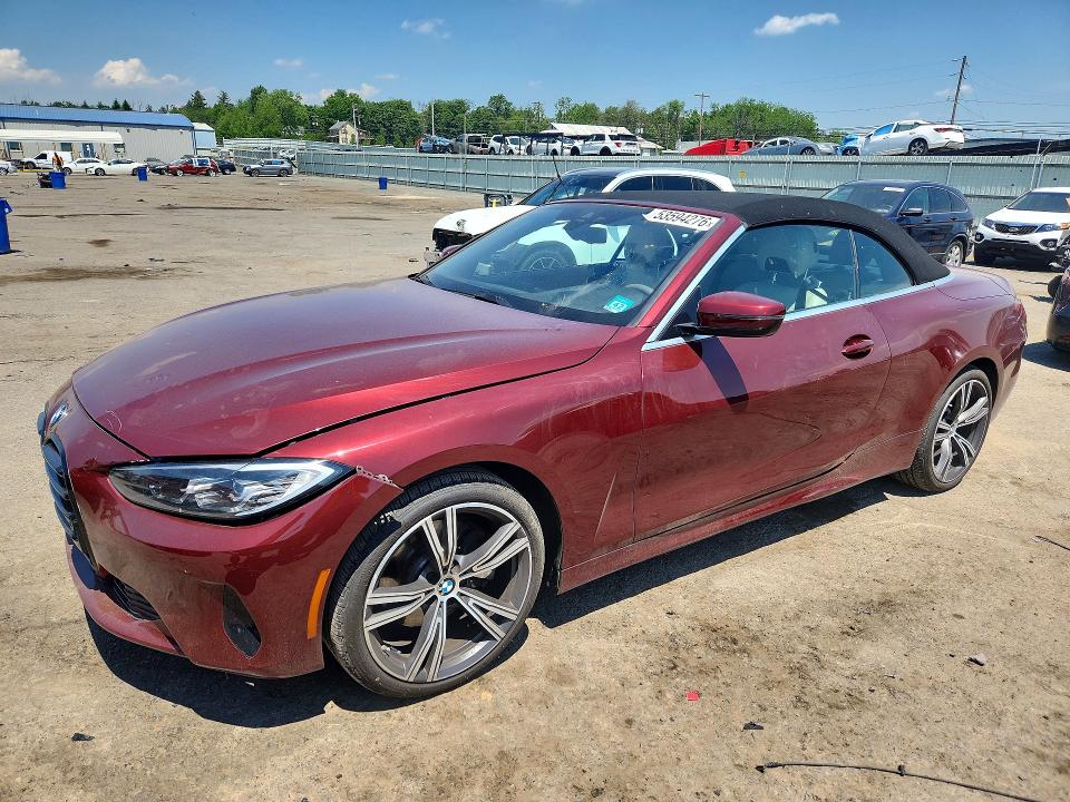 2022 BMW 4 series VIN WBA23AT08NCK16652 — COPART salvage auction photo