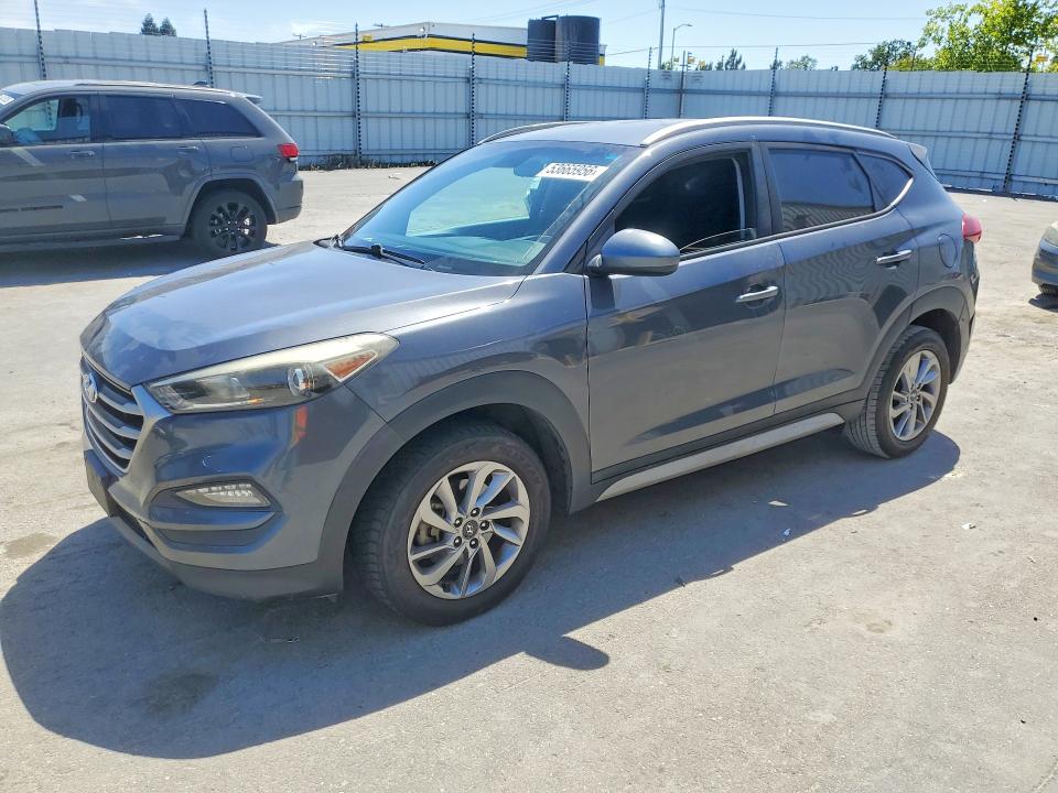 2018 Hyundai Tucson VIN KM8J33A47JU772757 COPART salvage auction — VANDALISM, Ca - Salvage Certificate, sold $3,150 on 2026-07-07 (photo 1)