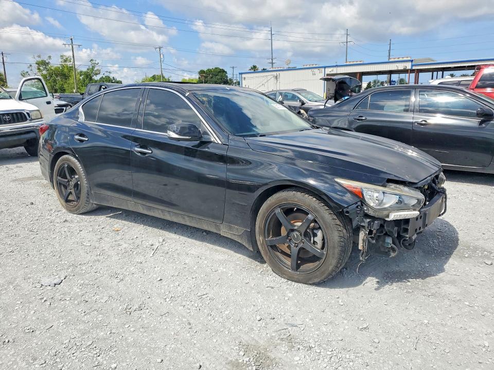 2018 Infiniti Q50 VIN JN1EV7AR7JM445104 COPART salvage auction — FRONT END, MD - CERT OF TITLE-REBUILT SALVAGE (P), sold $1,250 on 2026-07-17 (photo 4)