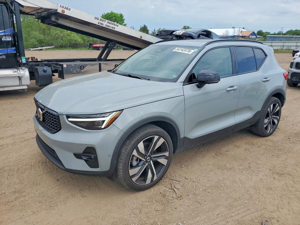 2024 Volvo Xc40 VIN YV4L12UM0R2251683 COPART salvage auction — HAIL, Oh - Cert Of Title-Salvage, sold $14,300 on 2026-07-20 (photo 1)