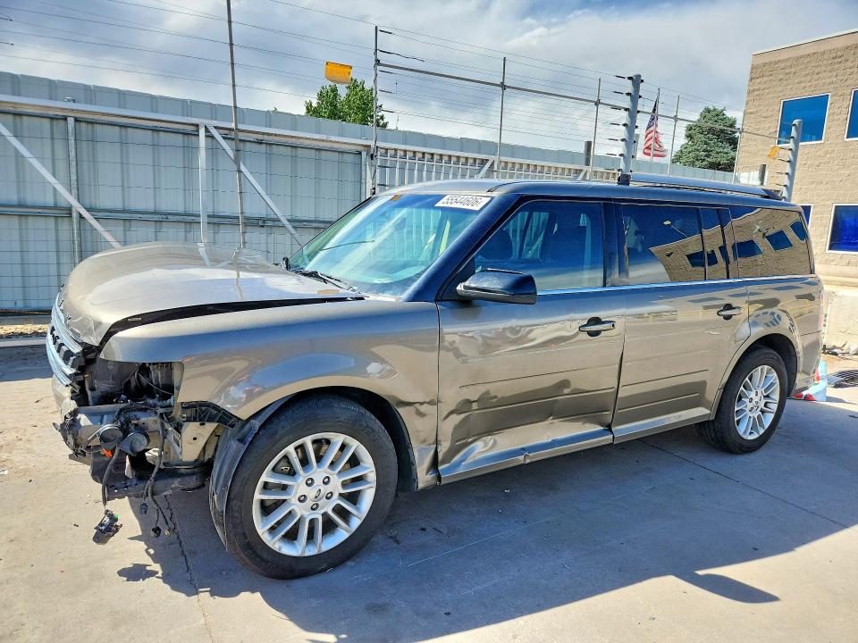 2014 Ford Flex VIN 2FMHK6C88EBD12960 COPART salvage auction — FRONT END, Co - Public - Salvage Title, sold $750 on 2026-07-08 (photo 1)