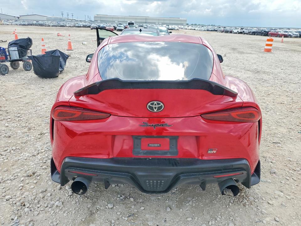 2021 Toyota Supra VIN WZ1DB2C01MW036755 COPART salvage auction — FRONT END, Tx - Salvage Vehicle Title, sold $1,800 on 2026-07-23 (photo 6)