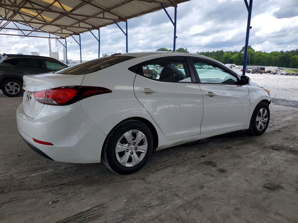 2016 Hyundai VIN 5NPDH4AEXGH665111 COPART salvage auction — FRONT END, GA - CERT OF TITLE-SALVAGE (P), sold $475 on 2026-07-02 (photo 3)