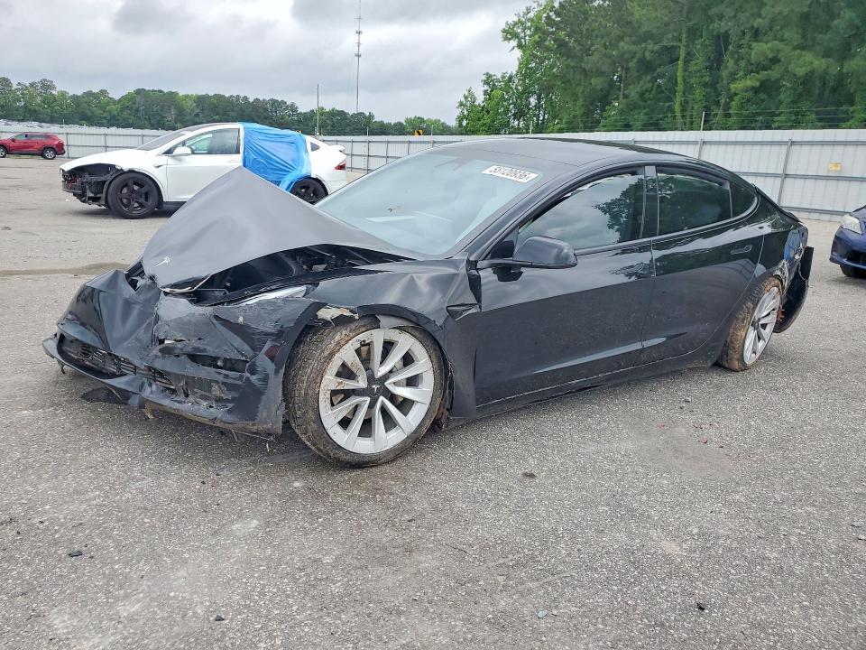 2023 Tesla VIN 5YJ3E1EA4PF552845 COPART salvage auction — FRONT END, Nc - Salvage Certificate Of Title, sold $2,600 on 2026-07-30 (photo 1)