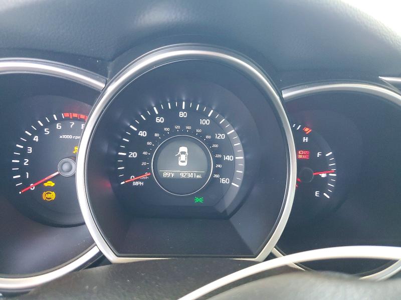 2014 Kia Optima VIN 5XXGN4A74EG320219 COPART salvage auction — FRONT END, Ca - Salvage Certificate, sold $1,100 on 2026-07-16 (photo 9)