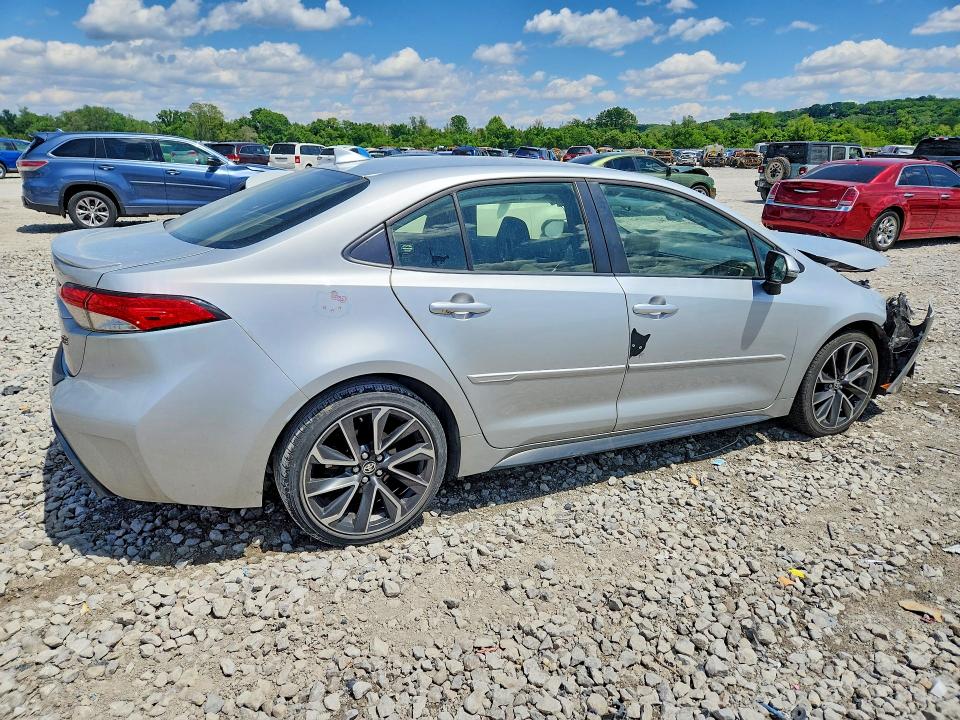 2022 Toyota Corolla VIN JTDS4MCEXN3510230 COPART salvage auction — FRONT END, Il - Salvage Certificate, sold $3,250 on 2026-07-08 (photo 3)