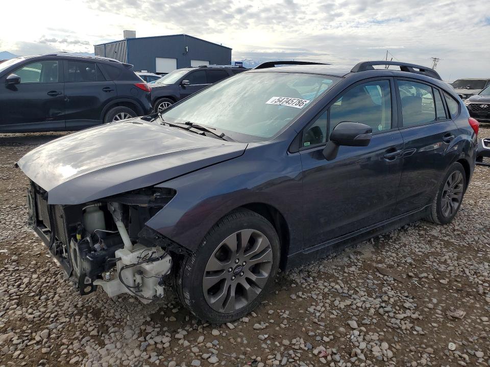 2015 Subaru Impreza VIN JF1GPAT61F8210297 COPART salvage auction — FRONT END, Ut - Salvage Certificate, sold $1,950 on 2026-07-28 (photo 1)