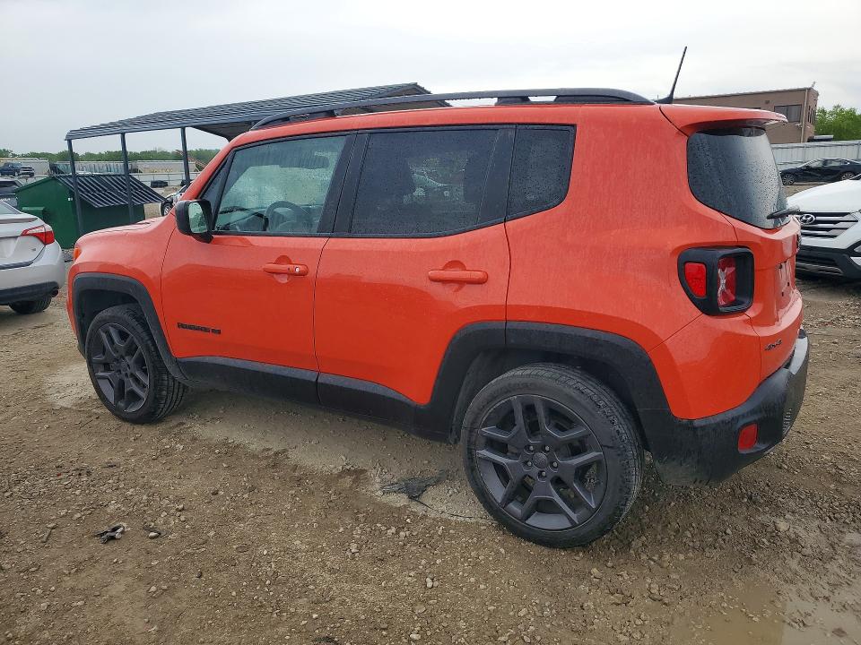 2021 Jeep Renegade VIN ZACNJDBB3MPM68830 COPART salvage auction — HAIL, Ks - Cert Of Title-Salvage, sold $1,000 on 2026-07-02 (photo 2)