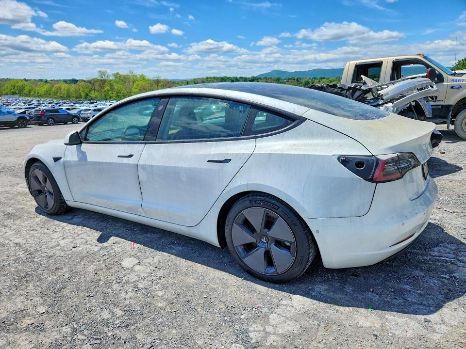 2021 Tesla Model 3 VIN 5YJ3E1EA3MF857894 COPART salvage auction — BURN, Fl - Certificate Of Destruction, sold $5,900 on 2026-07-02 (photo 2)