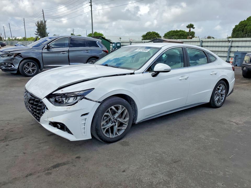 2023 Hyundai Sonata VIN KMHL64JA7PA281269 COPART salvage auction — FRONT END, Ca - Certificate Of Title (P), sold $5,900 on 2026-07-13 (photo 1)