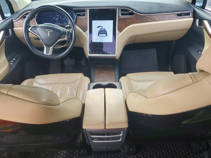 2017 Tesla Model x VIN 5YJXCBE28HF035121 COPART salvage auction — REAR END, Ri - Salvage Certificate Of Title, sold $3,900 on 2026-07-21 (photo 8)
