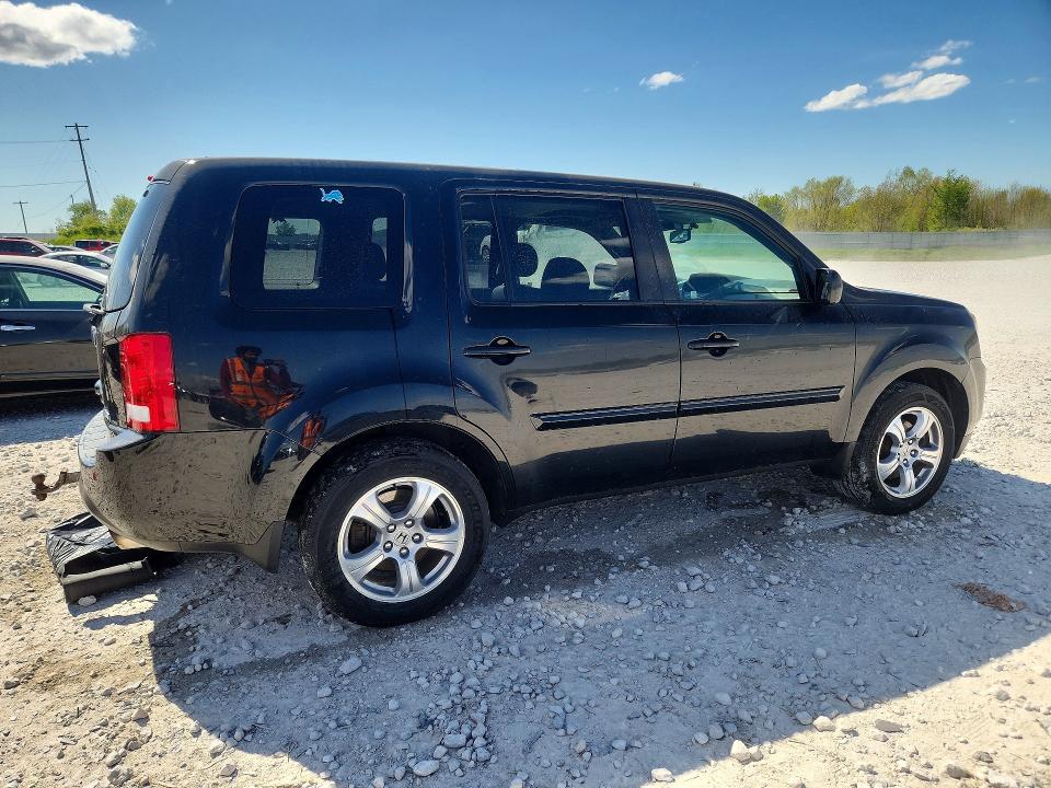 2013 Honda Pilot VIN 5FNYF4H57DB011559 COPART salvage auction — REAR END, Mi - Certificate Of Title, sold $2,000 on 2026-07-02 (photo 3)
