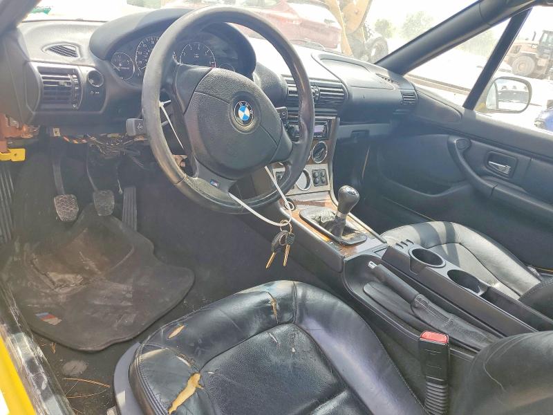 2001 BMW Z3 VIN WBACN53451LJ55876 COPART salvage auction — FRONT END, Ks - Cert Of Title-Salvage, sold $175 on 2026-07-30 (photo 8)