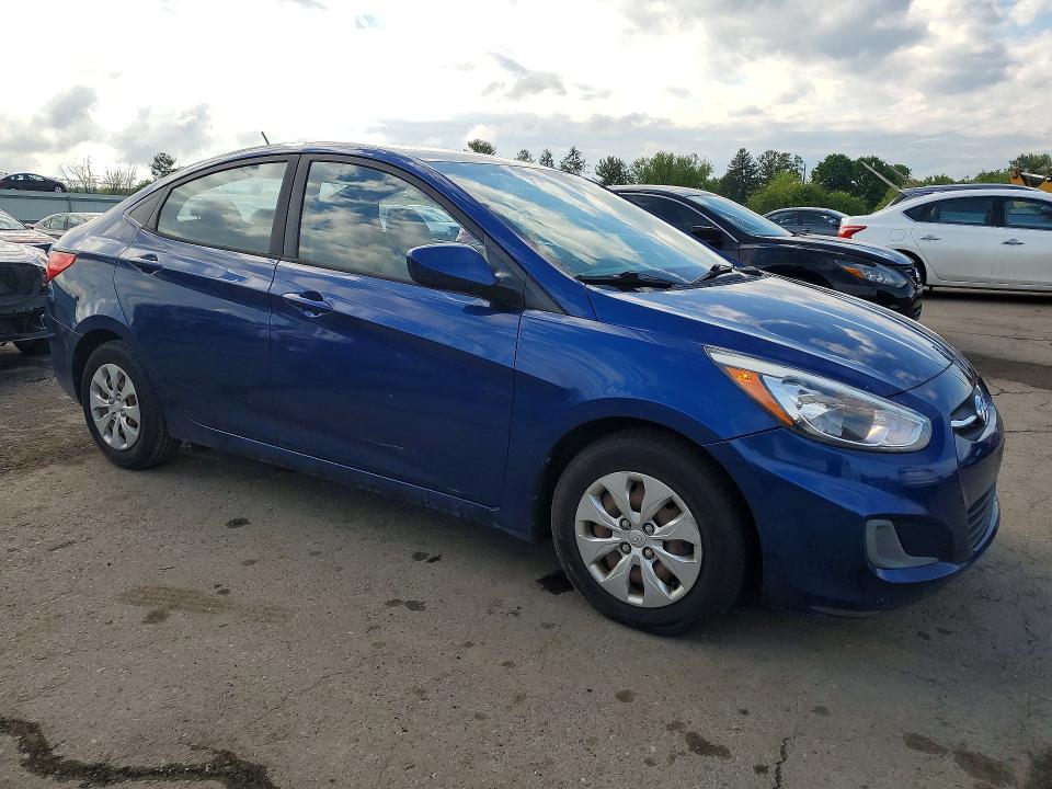 2016 Hyun Accent VIN KMHCT4AEXGU972936 COPART salvage auction — MINOR DENT/SCRATCHES, Salvage Title, sold $1,000 on 2026-08-07 (photo 4)