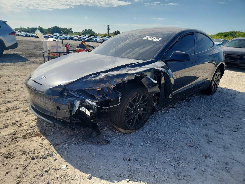 2026 Tesla Model 3 VIN 5YJ3E1EA5TF160208 COPART salvage auction — REAR END, Salvage Title, sold $5,200 on 2026-07-21 (photo 1)