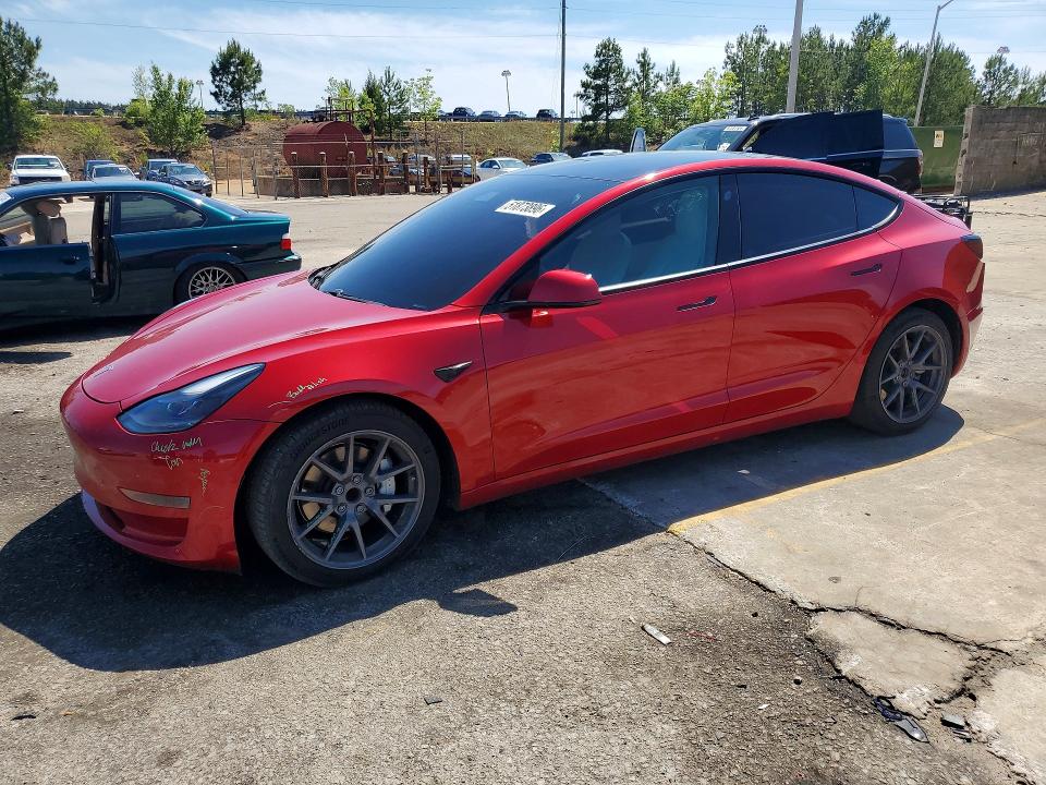 2021 Tesla Model 3 VIN 5YJ3E1EA7MF920513 COPART salvage auction — REAR END, Fl - Cert Of Title Slvg Rebuildable, sold $5,400 on 2026-07-24 (photo 1)