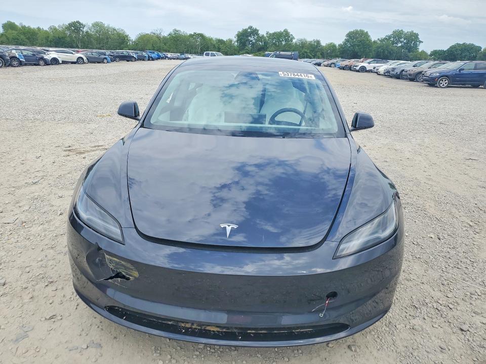 2025 Tesla VIN 5YJ3E1EB8SF913611 COPART salvage auction — REAR END, OH - CERT OF TITLE-SALVAGE, sold $16,400 on 2026-07-31 (photo 5)