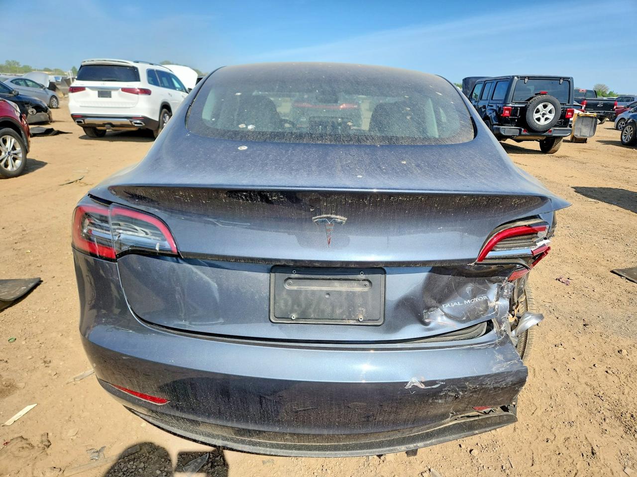 2023 Tesla Model 3 VIN 5YJ3E1EB2PF392991 COPART salvage auction — Rear End, IL - SALVAGE CERTIFICATE, sold $9,100 on 2026-07-09 (photo 6)