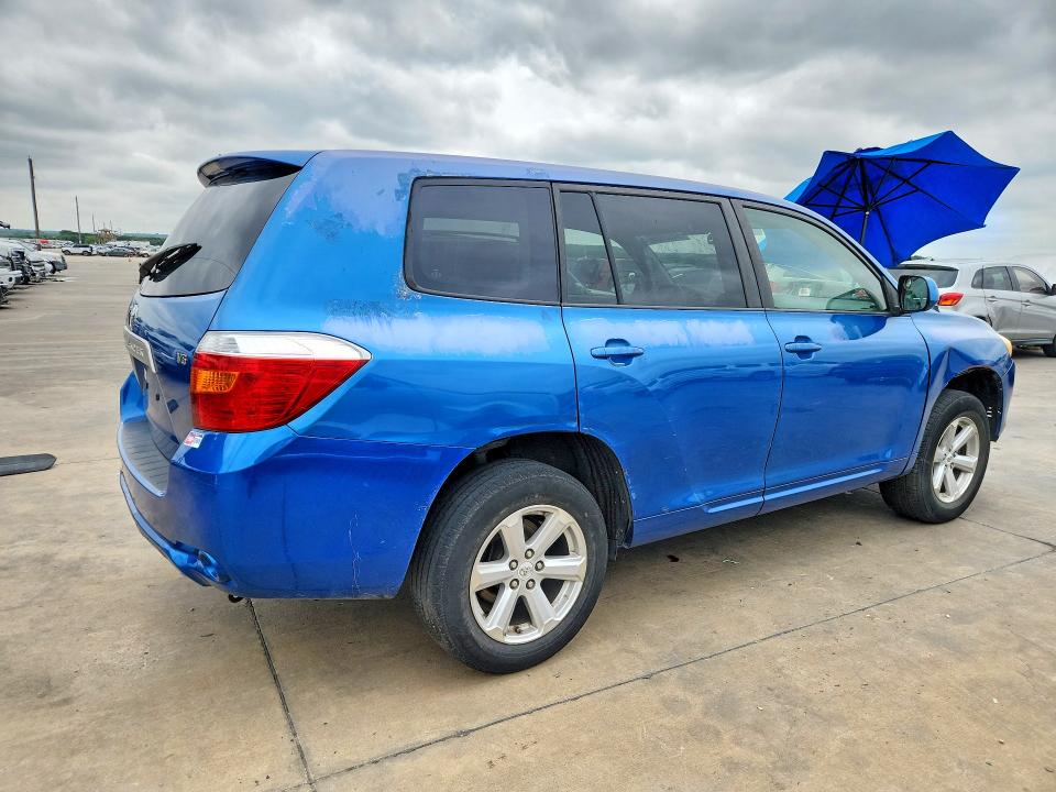 2008 Toyota Highlander VIN JTEDS41A682030285 COPART salvage auction — SIDE, Tx - Certificate Of Title, sold $700 on 2026-07-30 (photo 3)