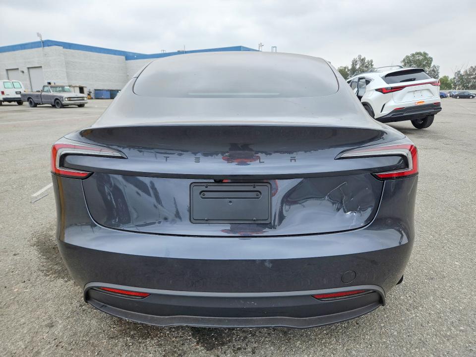 2026 Tesla Model 3 VIN 5YJ3E1EA3TF165133 COPART salvage auction — FRONT END, Ca - Salvage Certificate, sold $2,200 on 2026-07-21 (photo 6)