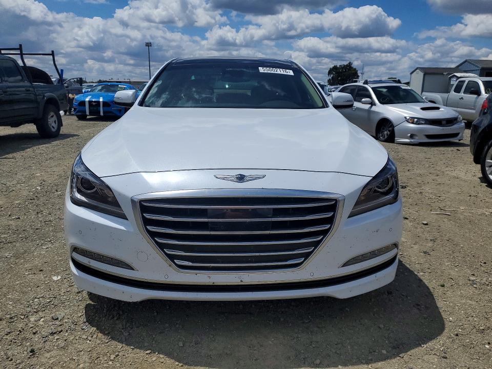 2017 Genesis G80 VIN KMHGN4JE9HU171363 COPART salvage auction — REAR END, Ca - Salvage Certificate, sold $2,600 on 2026-07-28 (photo 5)