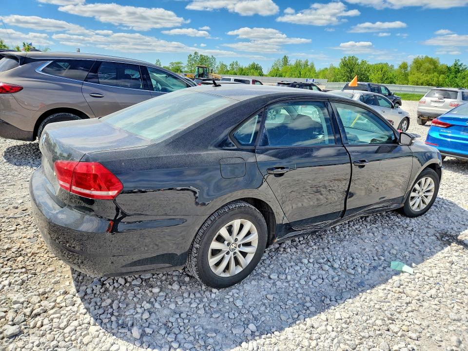 2013 Volkswagen Passat VIN 1VWAP7A37DC088175 COPART salvage auction — SIDE, MI - CERTIFICATE OF TITLE, sold $725 on 2026-07-09 (photo 3)