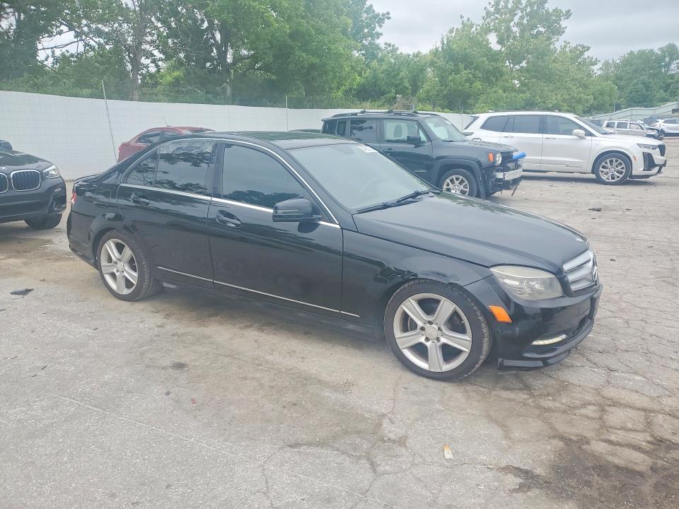 2011 Mercedes-benz C class VIN WDDGF8BB0BR157946 COPART salvage auction — FRONT END, MO - CERT OF TITLE-REPOSSESSED (P), sold $2,150 on 2026-07-31 (photo 4)