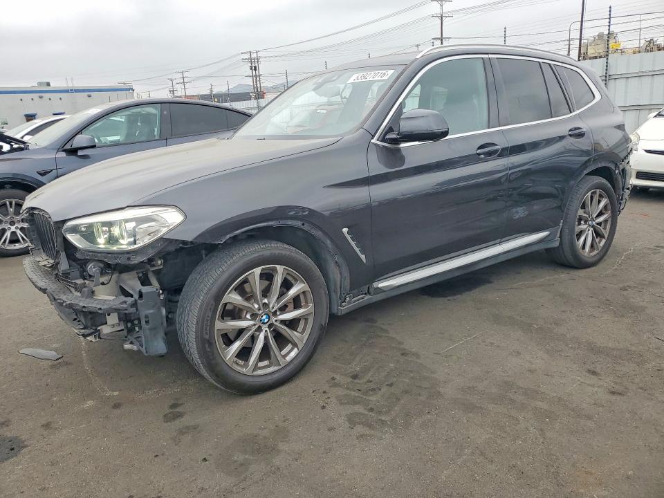 2019 BMW X3 VIN 5UXTR7C54KLE97169 COPART salvage auction — FRONT END, Ca - Salvage Certificate, sold $5,400 on 2026-07-13 (photo 1)