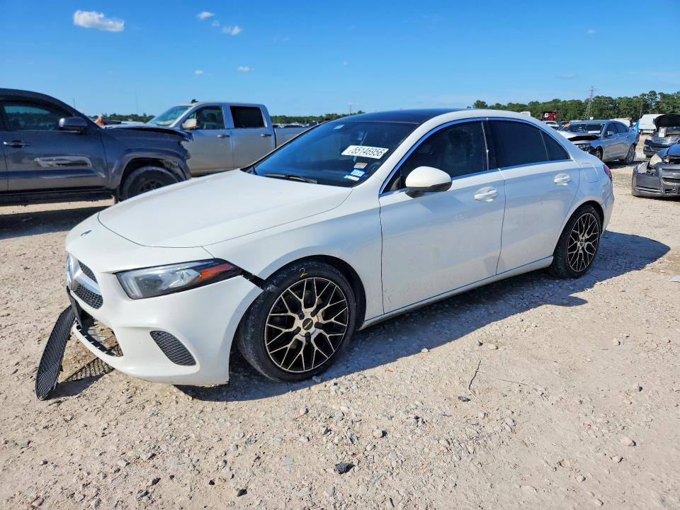 2020 Mercedes-benz A-klasse VIN W1K3G4EB7LJ235302 COPART salvage auction — FRONT END, TX - SALVAGE VEHICLE TITLE, sold $3,950 on 2026-07-31 (photo 1)