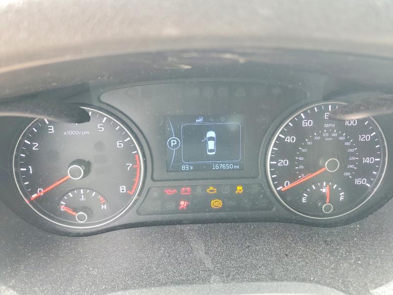 2016 Kia Optima VIN 5XXGT4L31GG075429 COPART salvage auction — FRONT END, Fl - Cert Of Title Slvg Rebuildable, sold $275 on 2026-07-28 (photo 9)