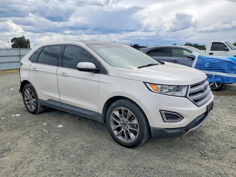2017 Ford Edge VIN 2FMPK3K89HBB43645 COPART salvage auction — REAR END, Ca - Salvage Certificate, sold $3,600 on 2026-07-02 (photo 4)
