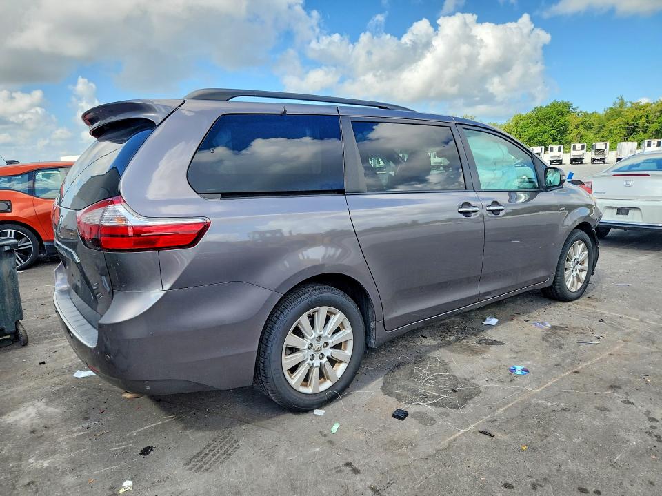 2016 Toyota VIN 5TDDK3DC5GS134706 COPART salvage auction — FRONT END, Fl - Cert Of Title Slvg Rebuildable, sold $2,950 on 2026-07-08 (photo 3)