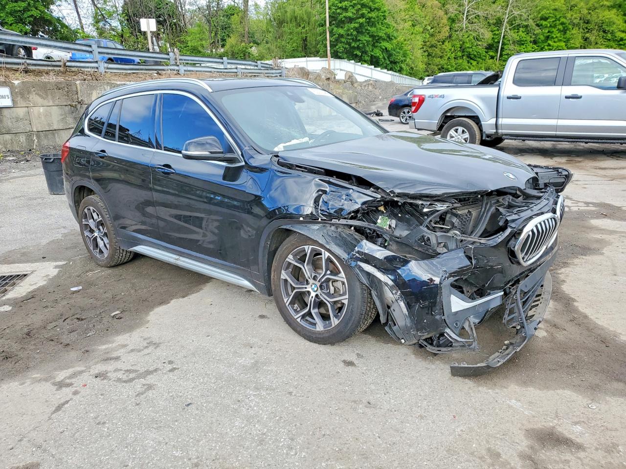 2021 BMW X1 VIN WBXJG9C07M5T17804 COPART salvage auction — Front End, NY - MV-907A SALVAGE CERTIFICATE, sold $3,350 on 2026-06-30 (photo 4)