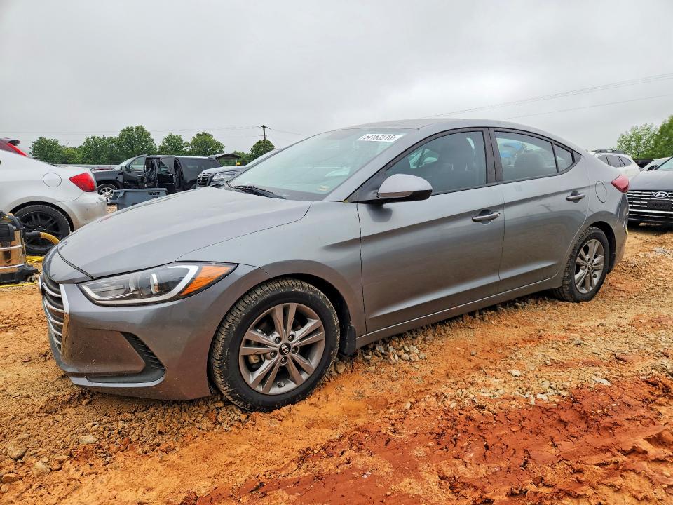 2017 Hyundai Elantra VIN KMHD84LF7HU196732 COPART salvage auction — HAIL, Mo - Salvage Certificate Of Title, sold $2,200 on 2026-07-08 (photo 1)