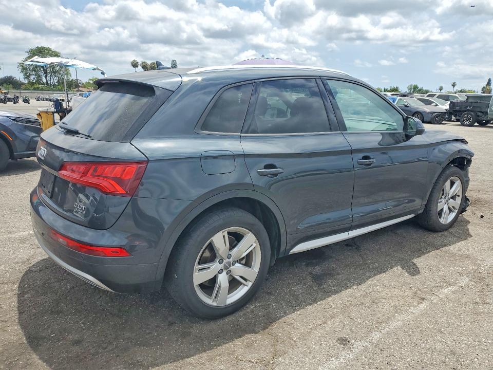 2018 Audi Q5 VIN WA1ANAFY1J2010903 COPART salvage auction — FRONT END, Ca - Salvage Certificate, sold $7,000 on 2026-07-17 (photo 3)
