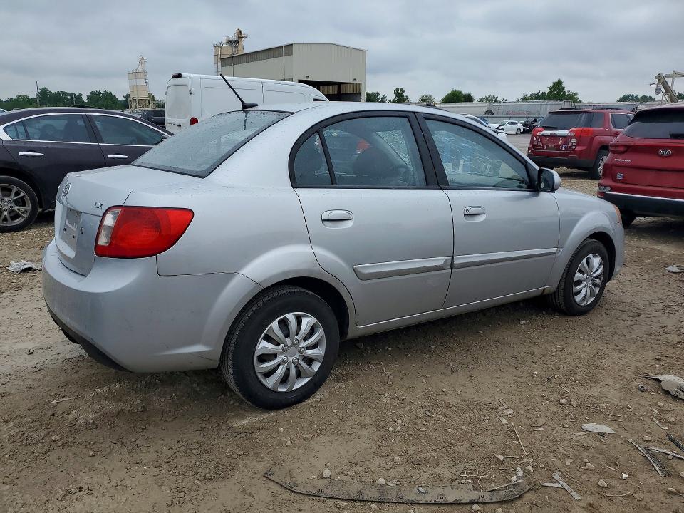 2010 Kia Rio VIN KNADH4A33A6680109 COPART salvage auction — HAIL, OH - CERT OF TITLE-SALVAGE, sold $475 on 2026-07-02 (photo 3)