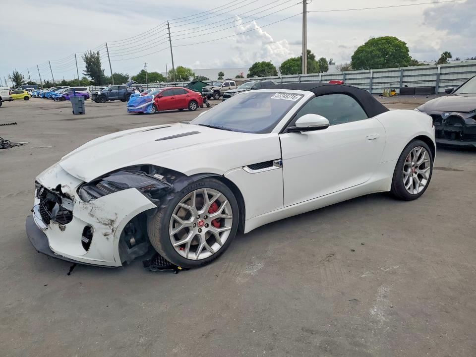 2020 Jaguar F-type VIN SAJDD5GX7LCK65055 COPART salvage auction — FRONT END, Fl - Cert Of Title Slvg Rebuildable, sold $10,200 on 2026-07-15 (photo 1)