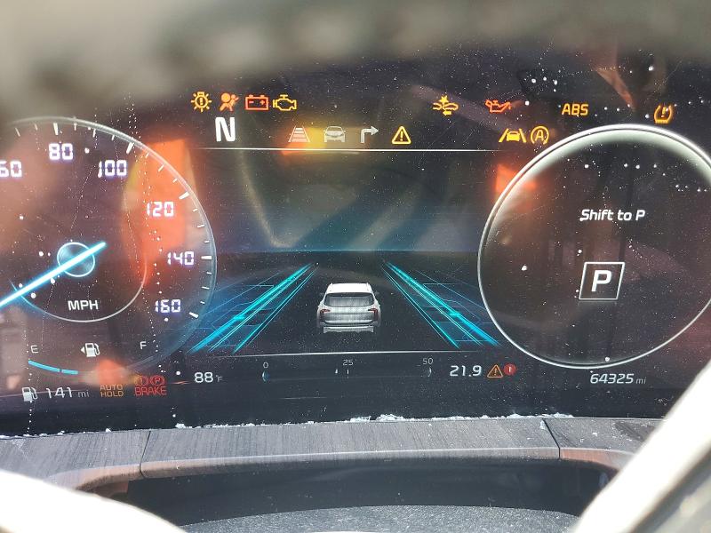 2023 Kia Telluride VIN 5XYP54GC7PG372558 COPART salvage auction — FRONT END, Sc - Cert Of Title-Salvage, sold $3,850 on 2026-07-17 (photo 9)
