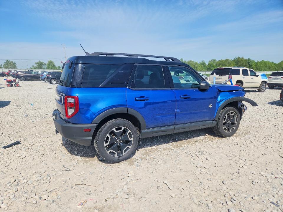 2023 Ford Bronco VIN 3FMCR9C63PRD47643 COPART salvage auction — FRONT END, Mi - Certificate Of Title, sold $9,800 on 2026-07-30 (photo 3)