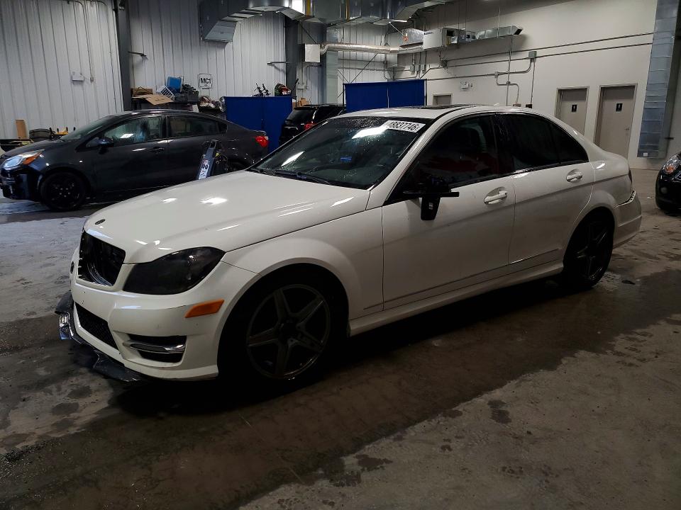 2013 Mercedes-benz C-klasse VIN WDDGF4HB2DA803490 COPART salvage auction — REAR END, On - Permit Salvage, sold $1,500 on 2026-07-14 (photo 1)