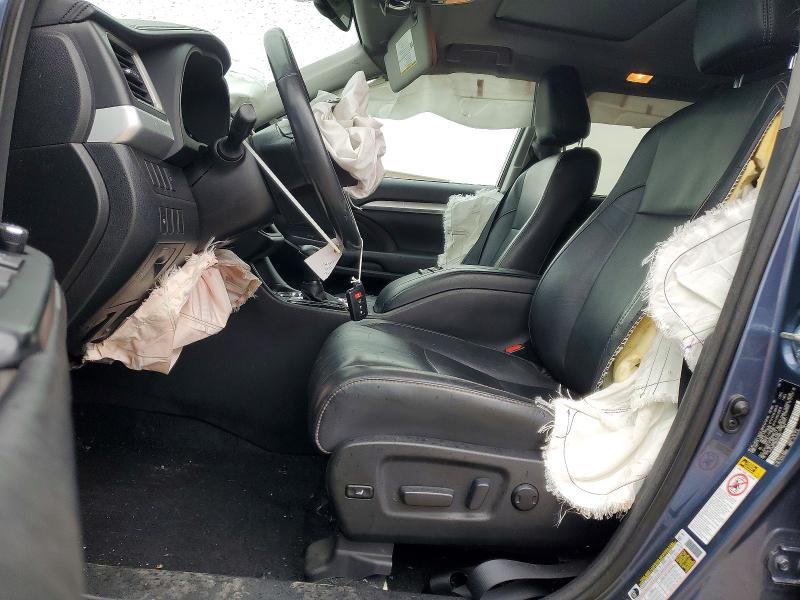 2016 Toyota Highlander VIN 5TDJKRFH9GS504862 COPART salvage auction — FRONT END, Mo - Salvage Certificate Of Title, sold $6,600 on 2026-07-23 (photo 7)