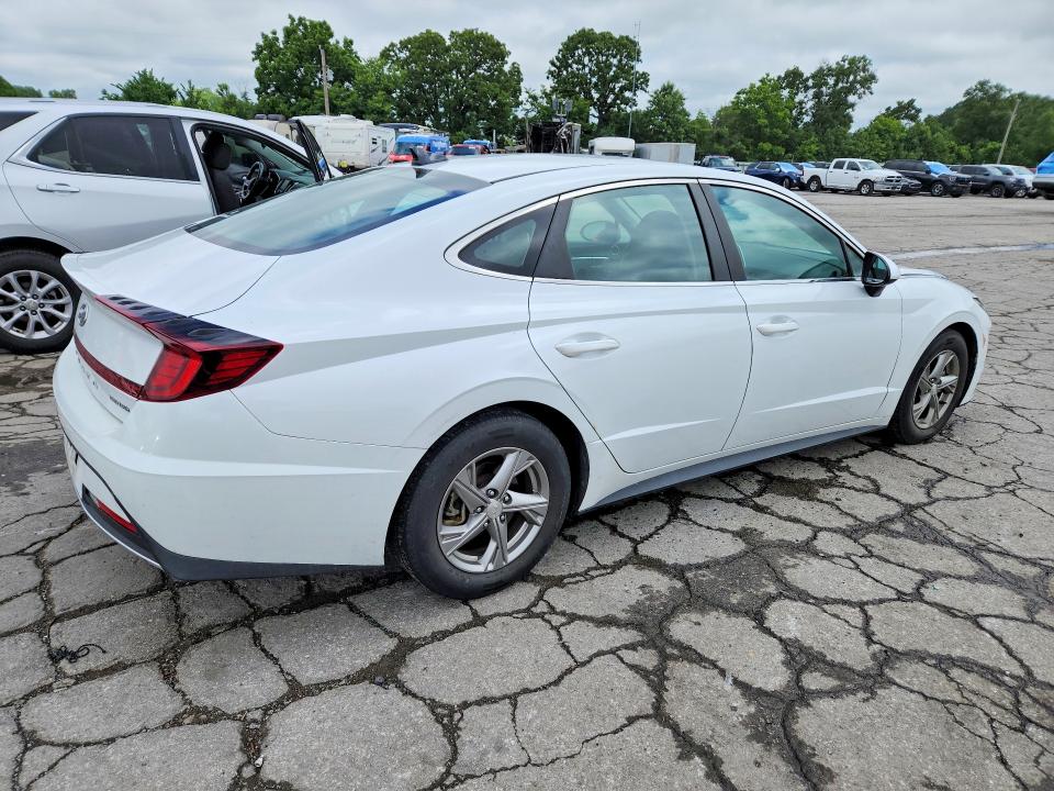 2021 Hyundai Sonata VIN 5NPEG4JA9MH124986 COPART salvage auction — HAIL, MO - SALVAGE CERTIFICATE OF TITLE, sold $3,750 on 2026-07-28 (photo 3)