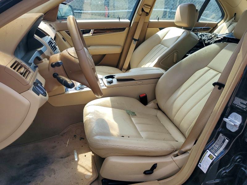 2008 Mercedes-benz C class VIN WDDGF81X88F055866 COPART salvage auction — Burn Engine, MD - CERT OF SALVAGE > 75% DAMAGE, sold $100 on 2026-07-14 (photo 7)