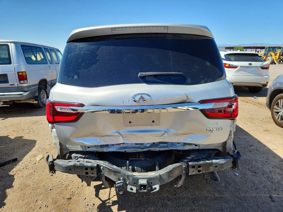 2020 Infiniti Qx80 VIN JN8AZ2NF0L9703847 COPART salvage auction — REAR END, Az - Cert Of Title - Salvage, sold $7,300 on 2026-07-10 (photo 6)