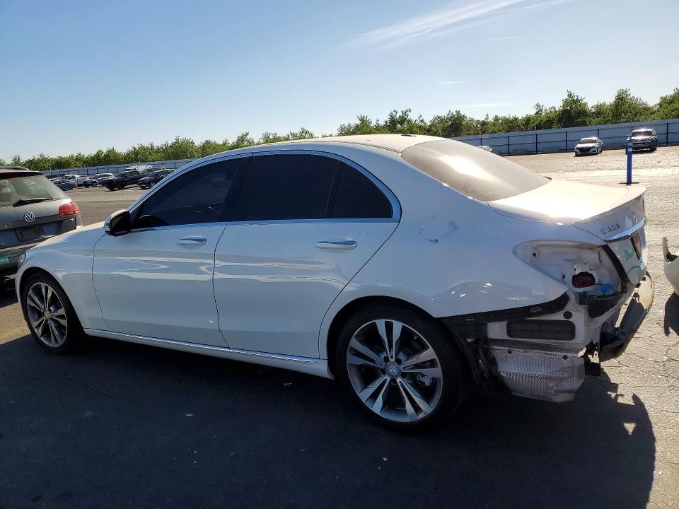 2016 Mercedes-benz C-klasse VIN 55SWF4JB8GU122096 COPART salvage auction — REAR END, Ca - Salvage Certificate, sold $4,300 on 2026-07-02 (photo 2)
