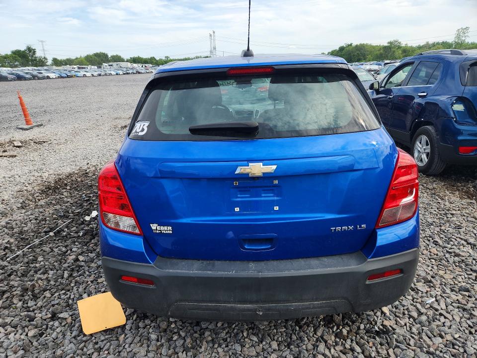 2016 Chevrolet Trax VIN KL7CJKSB7GB760989 COPART salvage auction — FRONT END, Il - Salvage Certificate, sold $1,650 on 2026-07-06 (photo 6)