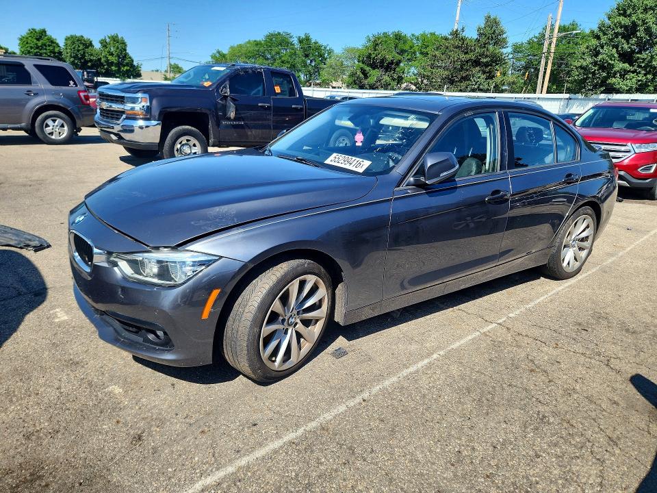 2018 BMW 3er VIN WBA8A3C59JA492268 COPART salvage auction — FRONT END, Ky - Certificate Of Title, sold $3,100 on 2026-07-22 (photo 1)
